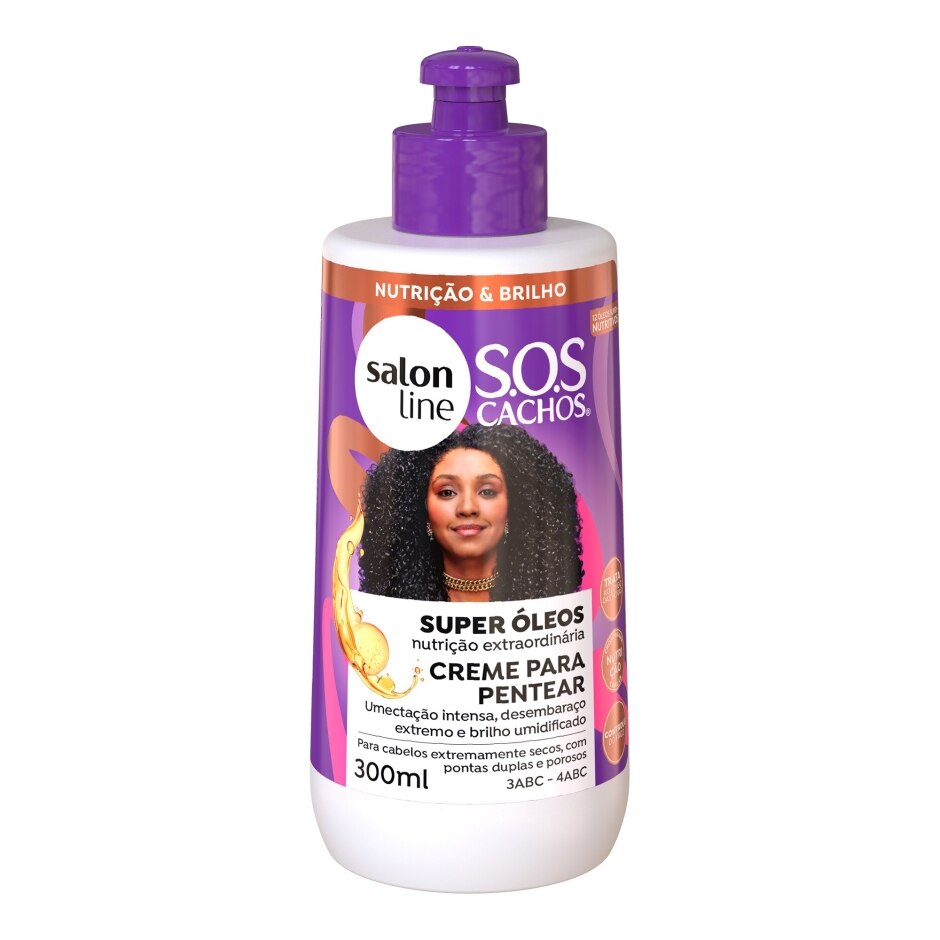 Salon Line Sos + Brilho Creme Pentear - 300Ml » Cabelo Ondulado »