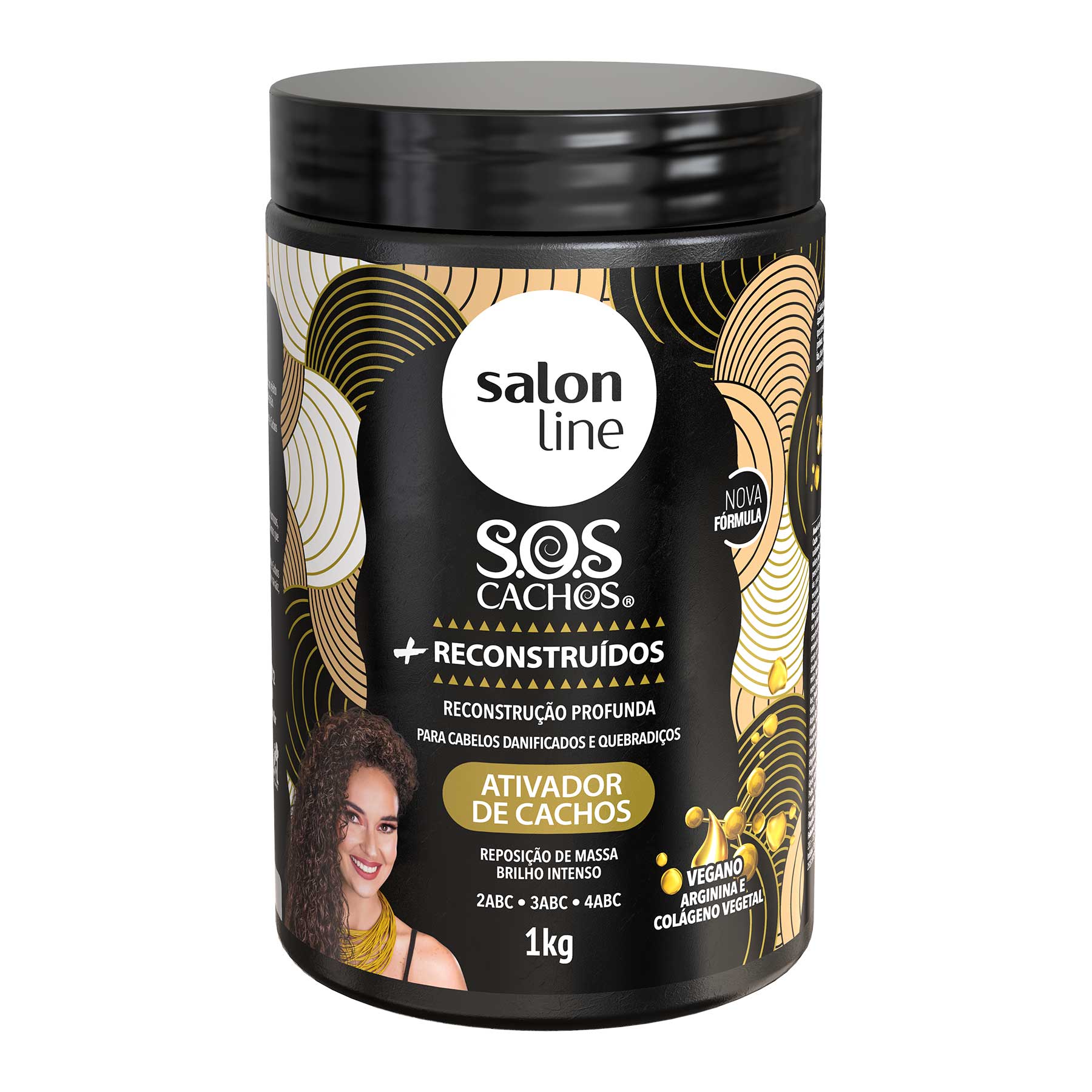 Ativador De Cachos Salon Line Arginina 1kg Sos Cachos