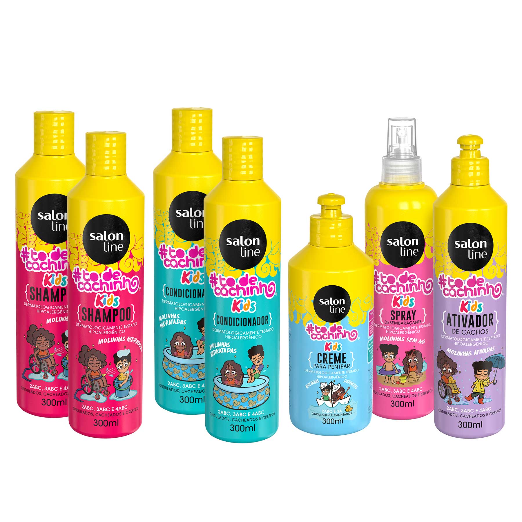 Kit Todecachinho Kids Com 7 Produtos Salon Line Infantil