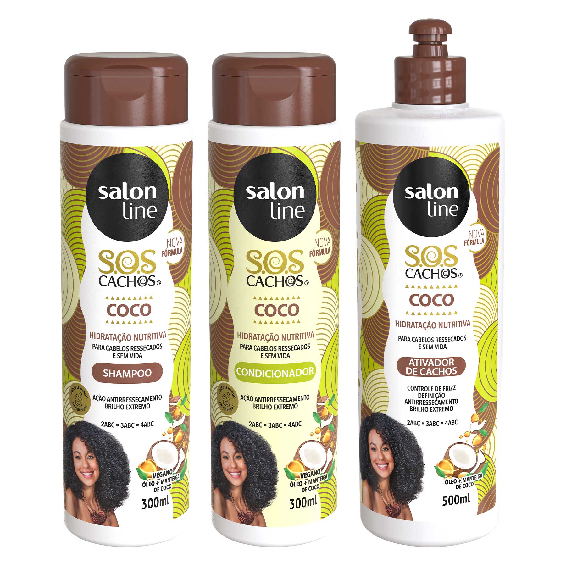 Kit Sos Cachos Salon Line Coco Tratamento Profundo