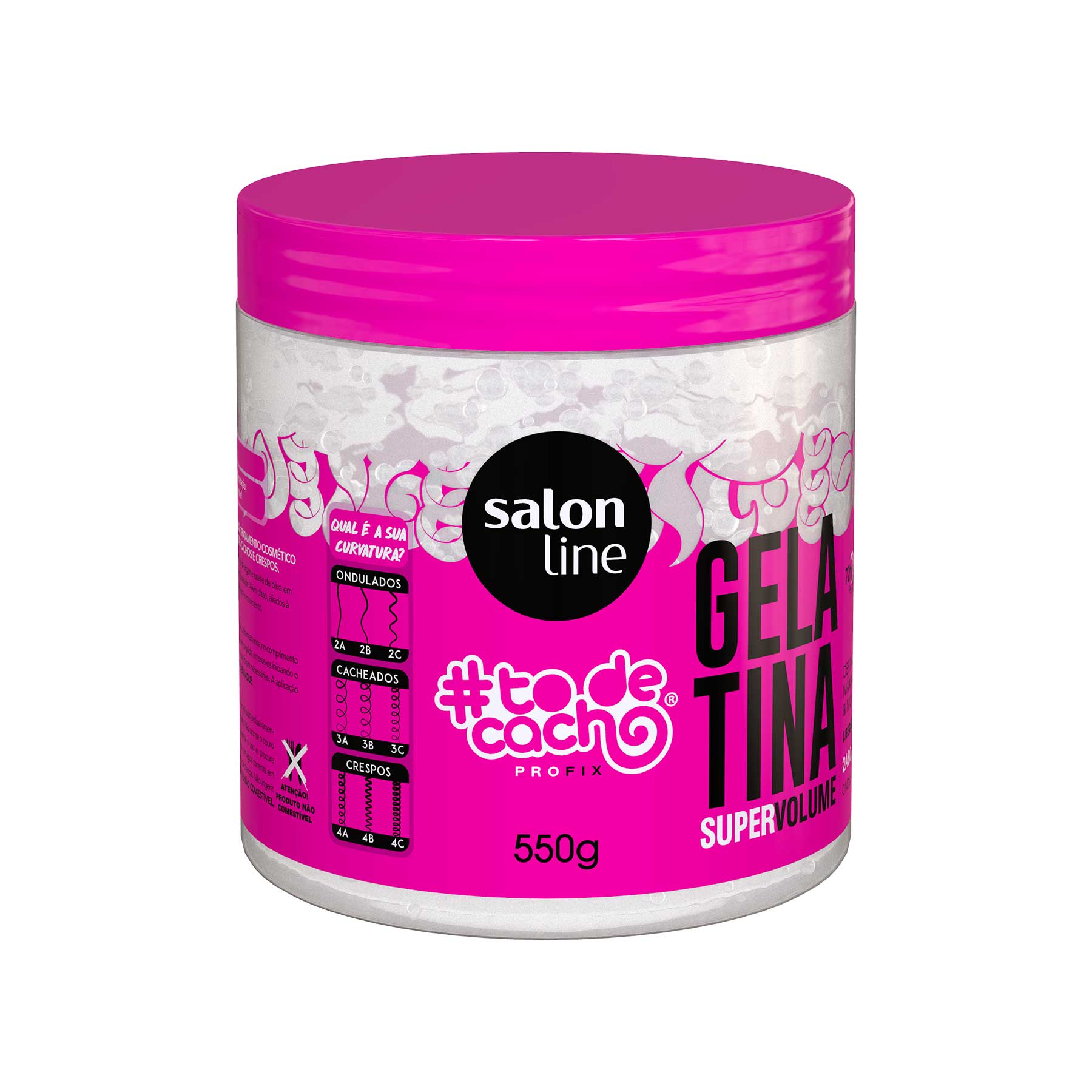 Gelatina Todecacho Vai Ter Volume Sim Salon Line 550g