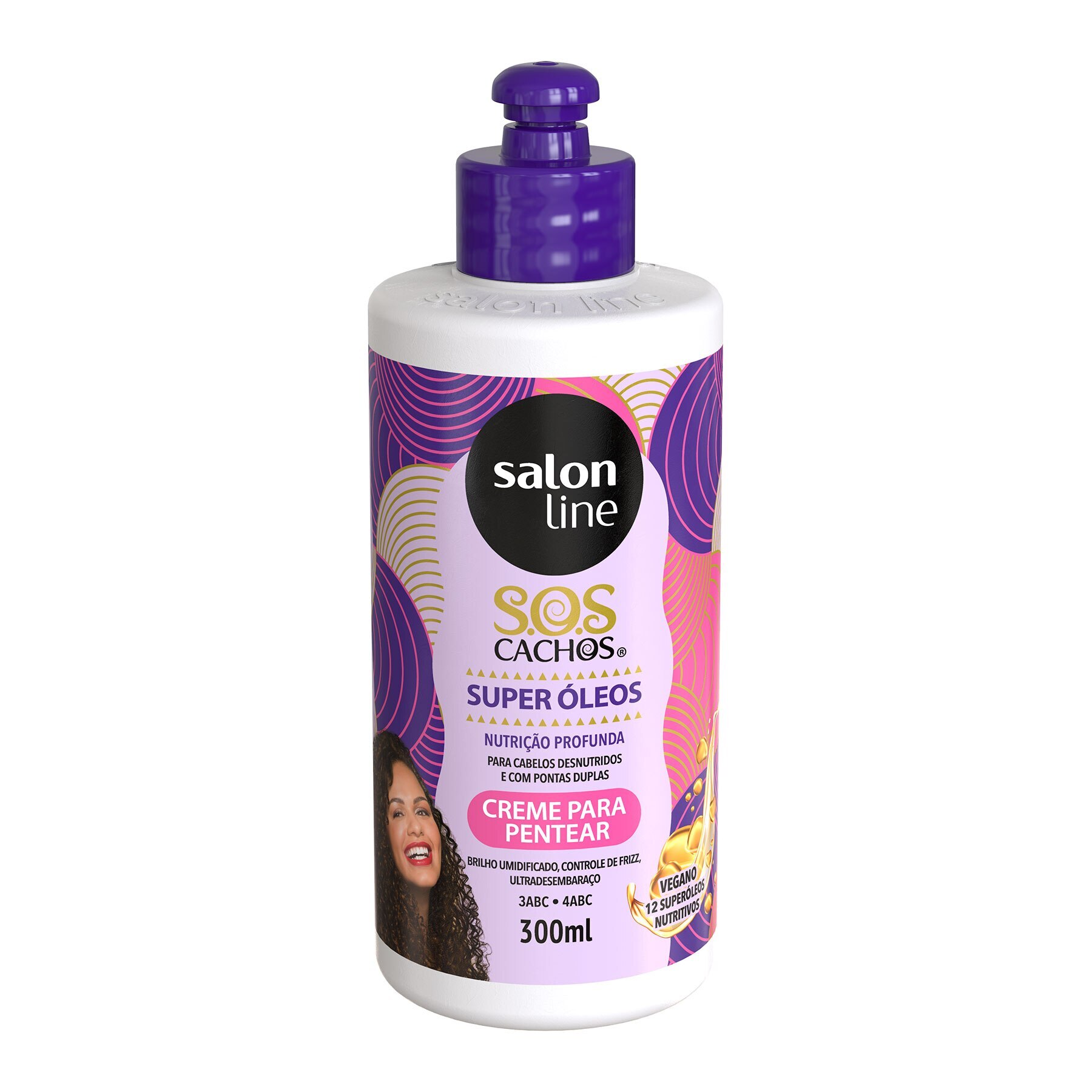 Creme Para Pentear Salon Line Sos Cachos Super Oleos 300ml